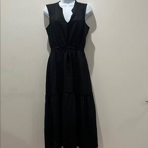 Elegant Black Midi Dress